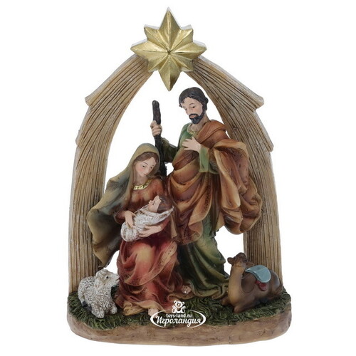 Рождественский вертеп Святое Семейство под Вифлеемской Звездой 21*15 см Koopman