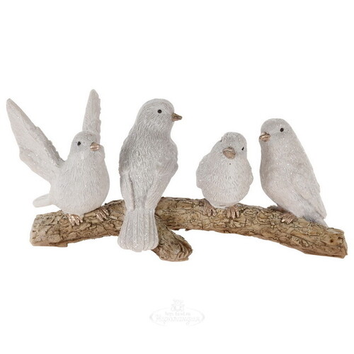 Декоративная фигурка Whitey Birds 16 см белая Koopman