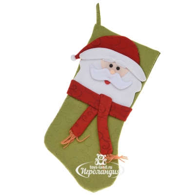 Новогодний носок Санта в Шарфе 45 см Koopman
