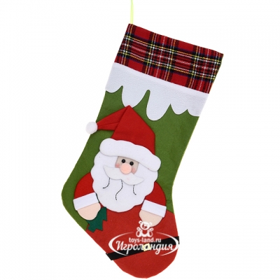 Новогодний носок Шотландский - Санта 50 см Koopman