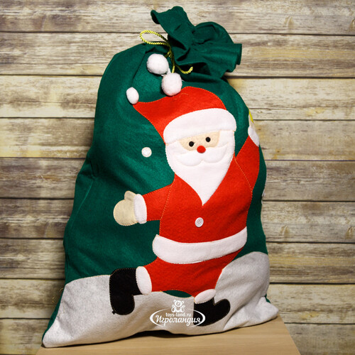 Мешок Деда Мороза с аппликацией - Санта 97*60 см Koopman