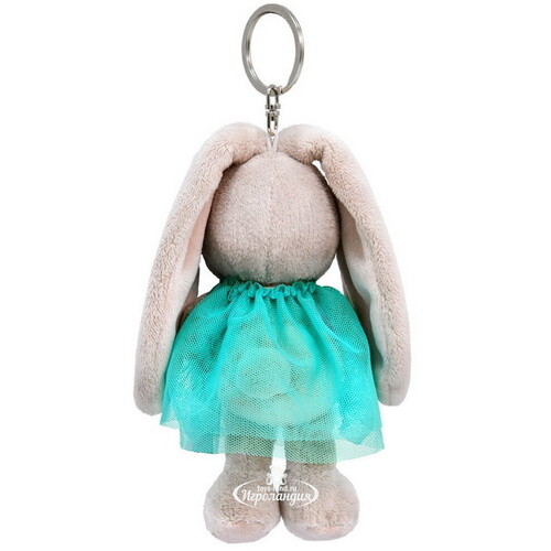 Мягкая игрушка-брелок Зайка Ми в голубом платье 14 см Budi Basa
