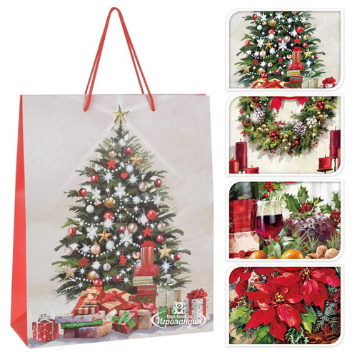 Подарочный пакет Noel de Luxe - Рождественская елка 32*26 см Koopman