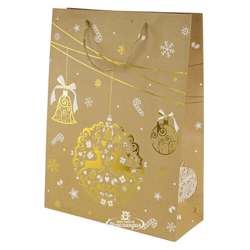 Подарочный пакет Craft Christmas - Влюбленные олени 40*30 см Koopman