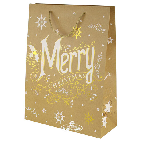 Подарочный пакет Craft Christmas - С Рождеством! 40*30 см Koopman