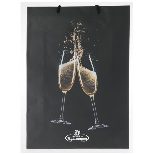 Подарочный пакет Cheers! 72*50 см черный Koopman