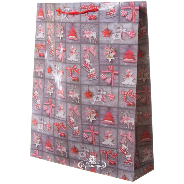 Подарочный пакет Новогодний стиль 41*33 см дымчатый Koopman (Купман)