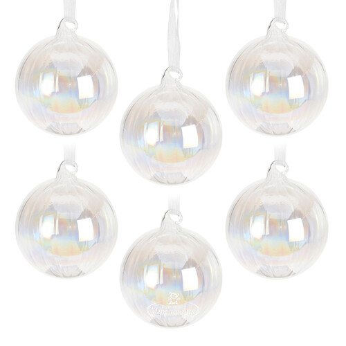 Набор стеклянных шаров Isola Transparente 8 см, 12 шт Koopman