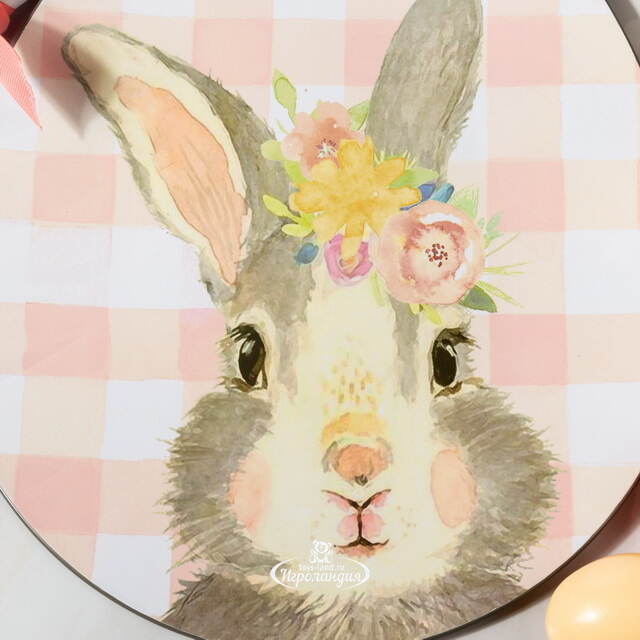 Пасхальное блюдо Цветочный Зайка 35*29 см Koopman (Купман)