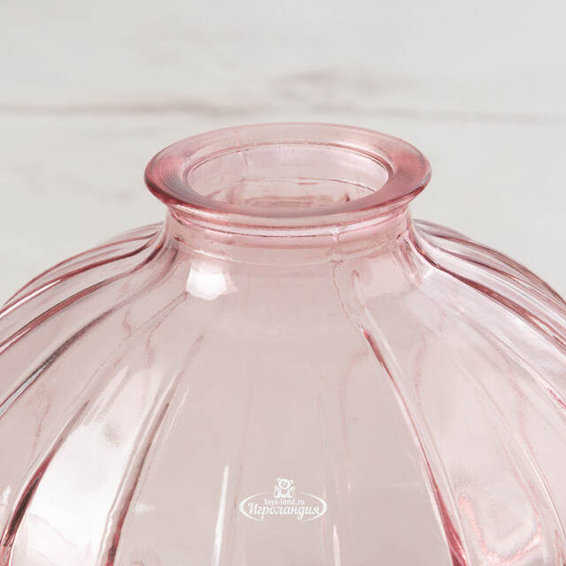 Стеклянная ваза для цветов Evening Dawn 9 см светло-розовая Koopman