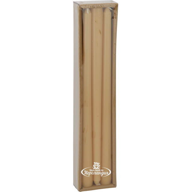 Высокие свечи Лингфилд 30 см, 6 шт, янтарные Koopman