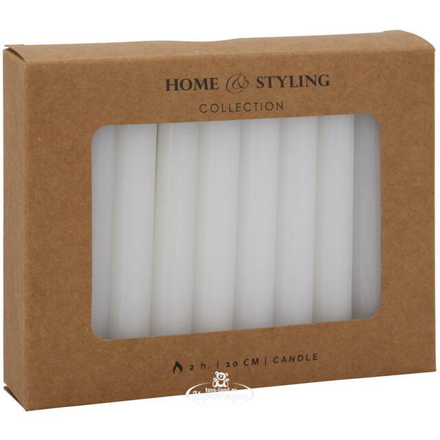 Набор свечей Brecon 10 см, 20 шт, белый Koopman