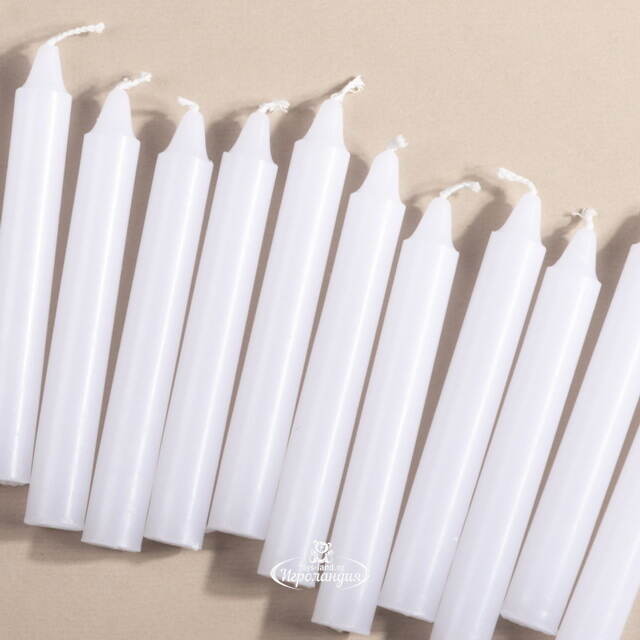 Набор свечей Brecon 10 см, 20 шт, белый Koopman (Купман)