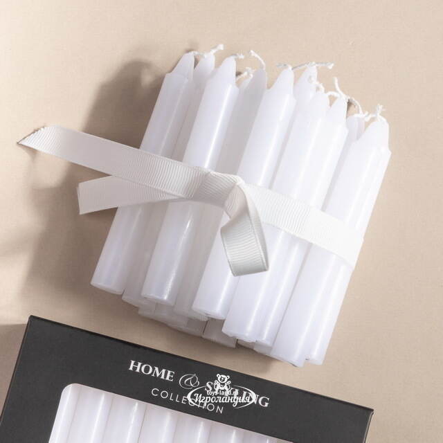 Набор свечей Brecon 10 см, 20 шт, белый Koopman (Купман)