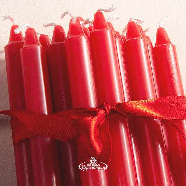 Набор свечей Brecon 10 см, 20 шт, красный Koopman (Купман)