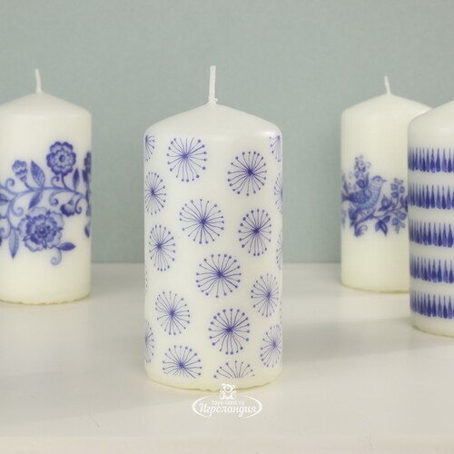 Декоративная свеча Romantic Dandelion 12*6 см Koopman
