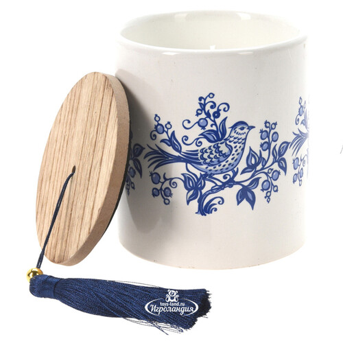 Ароматическая свеча Romantic Lark - Oud Wood 10 см Koopman