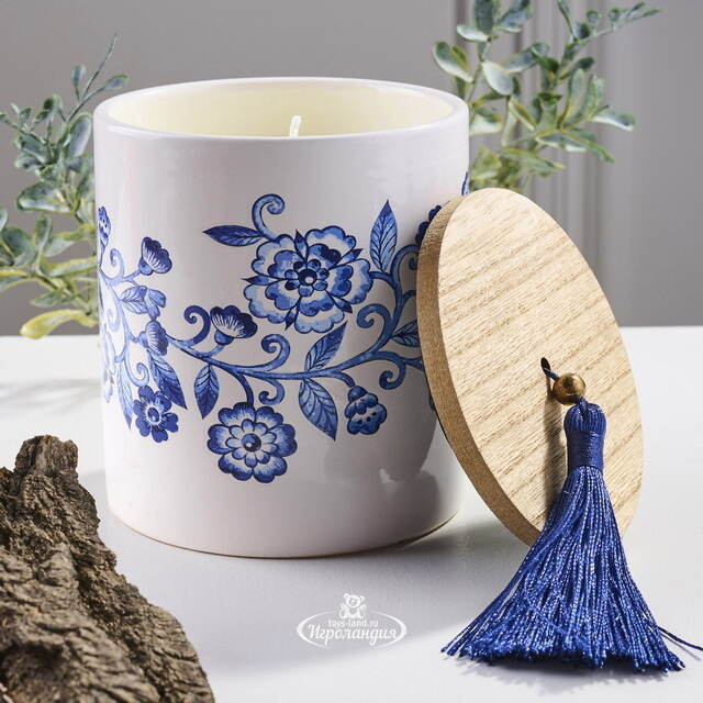 Ароматическая свеча Романтика Флорете - Амбра и травы 10 см Koopman (Купман)