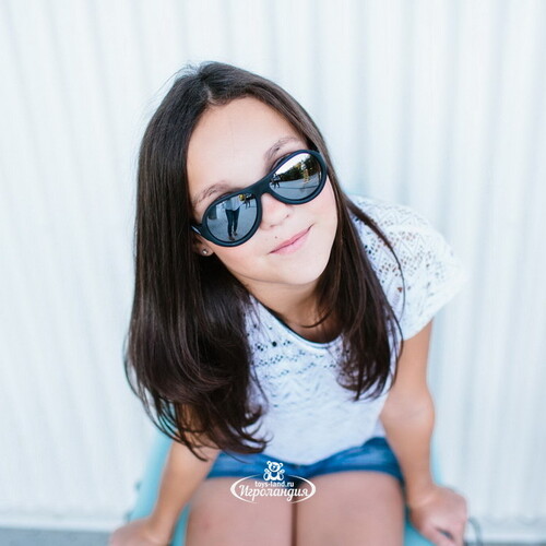 Солнцезащитные очки для подростков Babiators Aces. Спецназ, 6-14 лет, чёрный, зеркальные линзы Babiators