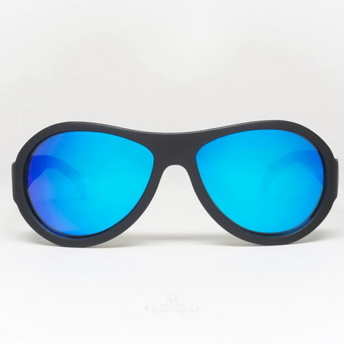 Солнцезащитные очки для подростков Babiators Aces. Спецназ, 6-14 лет, чёрный, cиние линзы Babiators