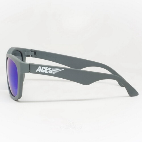 Солнцезащитные очки для подростков Babiators Aces Navigators. Галактика, 6-14 лет, серый, синие линзы Babiators