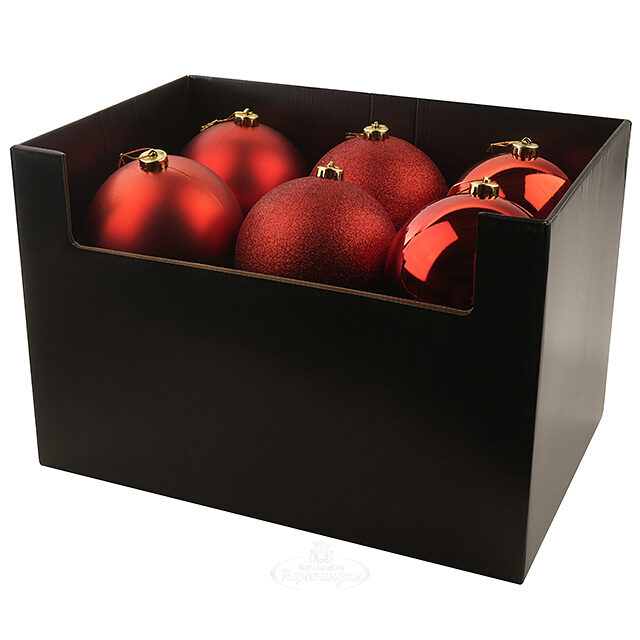 Набор пластиковых шаров Red Accento 14 см, 12 шт Koopman