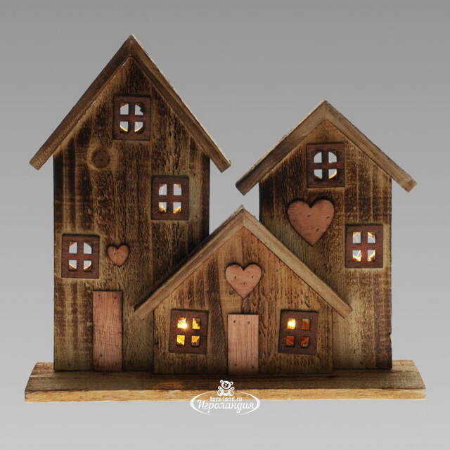 Домик с подсветкой Doppelhaus - Бэнкрофт 29 см Koopman