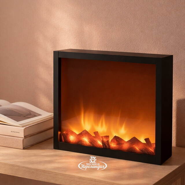 Электрический камин без обогрева Модерн 41*35 см, металл Koopman