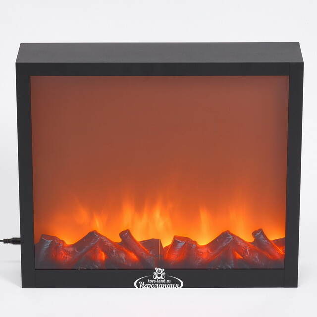 Электрический камин без обогрева Модерн 41*35 см, металл Koopman