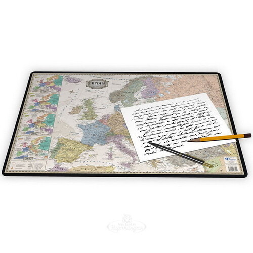 Коврик для письма Ретро карта Европы 59*38 см АГТ-Геоцентр