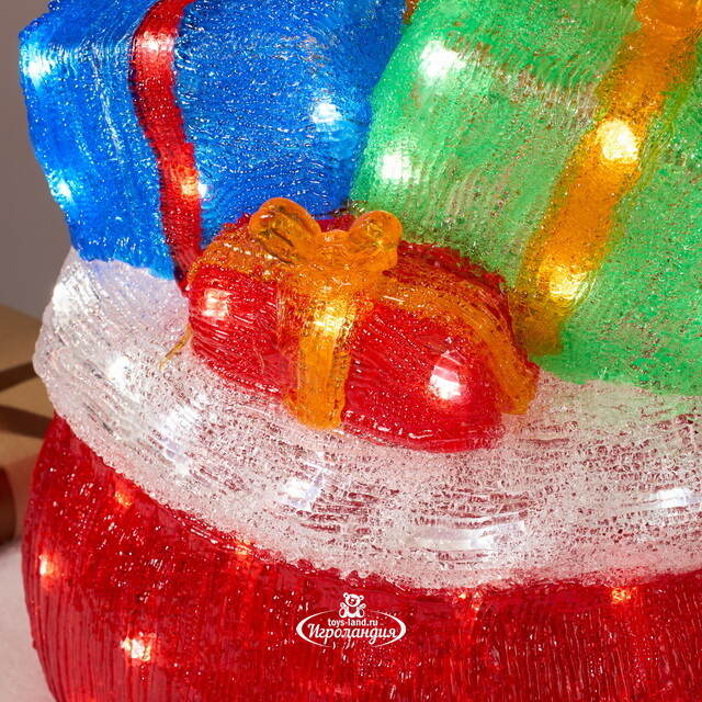 Светящиеся подарки Гостинцы Деда Мороза 35*32 см, 96 холодных белых LED ламп, IP44  Koopman