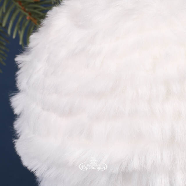 Елочный шар-снежок Fluffy Snowballs 12 см белый Koopman