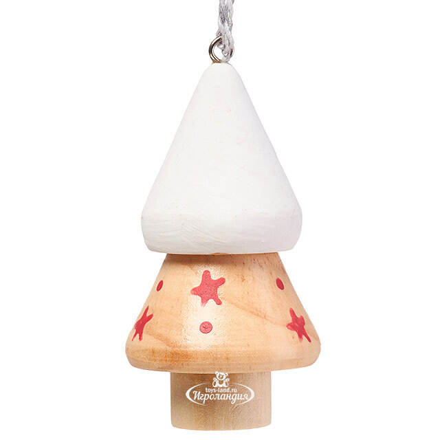 Елочные игрушки Елочки - Leverano Lari 9 см, набор 4 шт Koopman