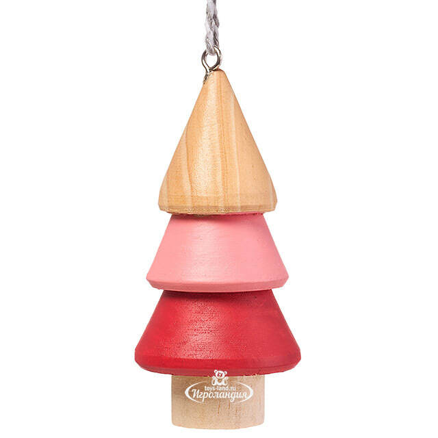 Елочные игрушки Елочки - Leverano Lari 9 см, набор 4 шт Koopman