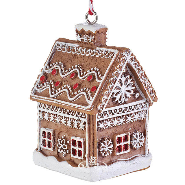 Елочные игрушки Пряничные Домики - Sweet Storm 6 см, набор 4 шт Koopman