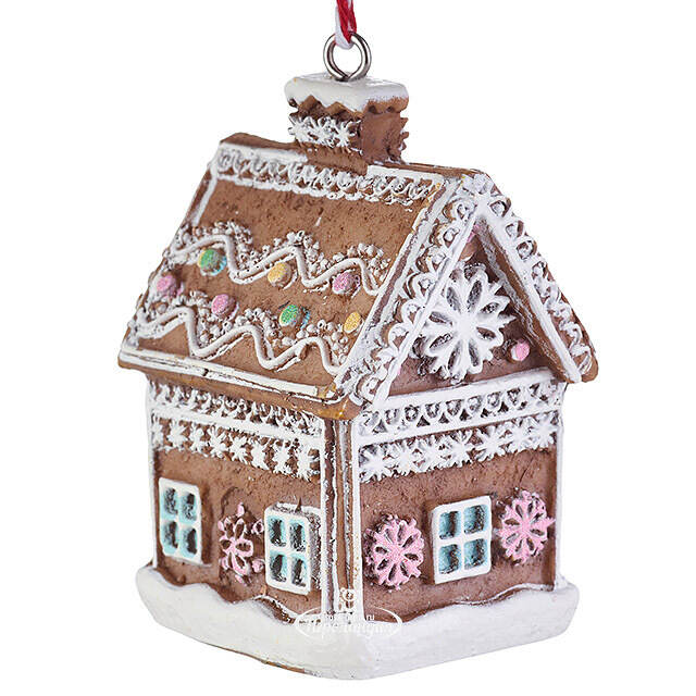 Елочные игрушки Пряничные Домики - Sweet Storm 6 см, набор 4 шт Koopman