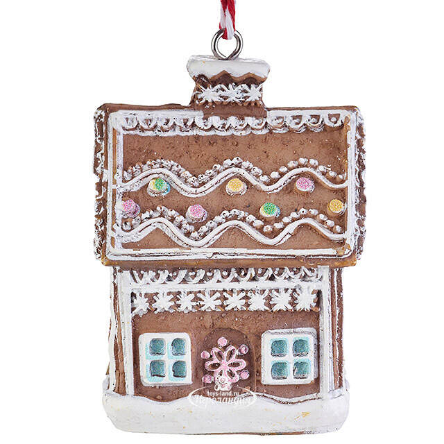 Елочные игрушки Пряничные Домики - Sweet Storm 6 см, набор 4 шт Koopman