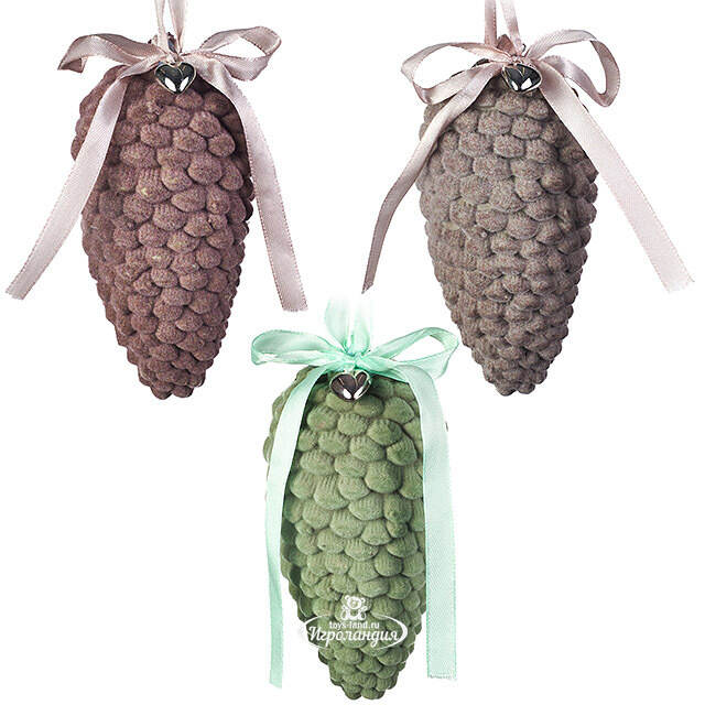 Набор елочных игрушек Шишки Bakoli - Verduno 13 см, 18 шт Koopman