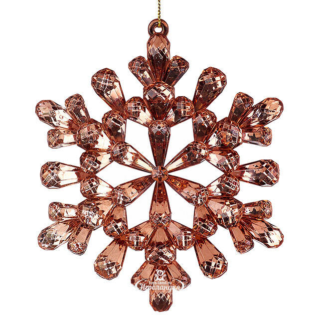 Набор елочных игрушек Снежинки Diamante 12 см, 3 шт Koopman