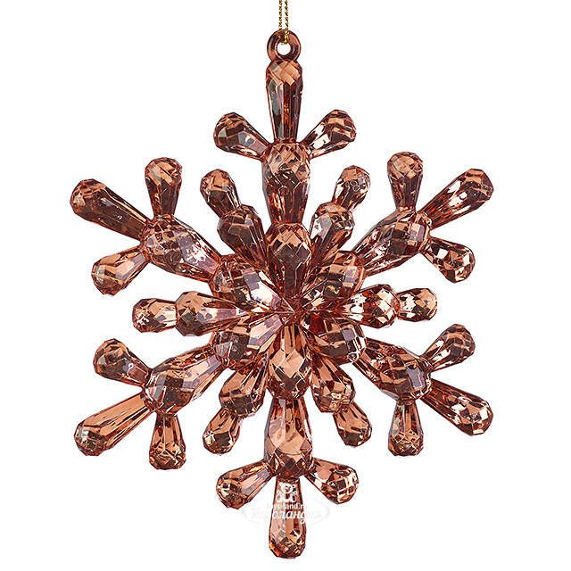 Набор елочных игрушек Снежинки Diamante 12 см, 3 шт Koopman