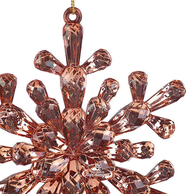 Набор елочных игрушек Снежинки Diamante 12 см, 3 шт Koopman