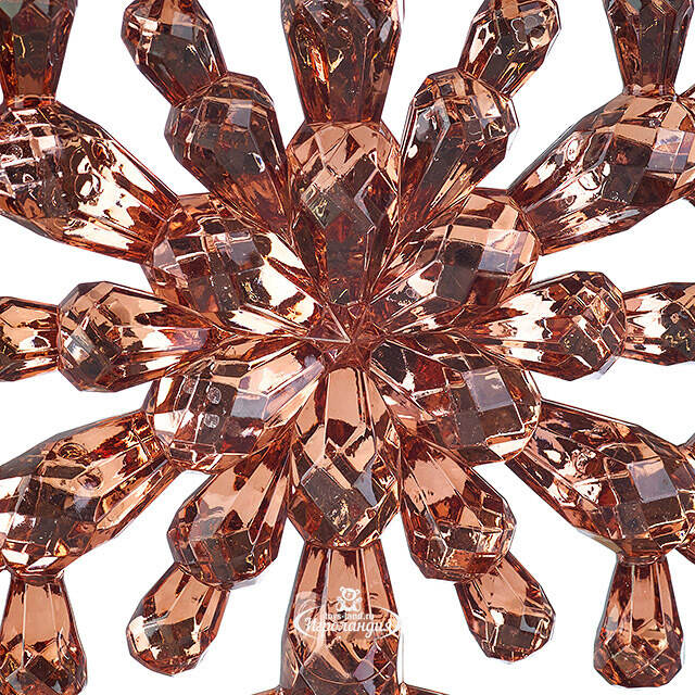 Набор елочных игрушек Снежинки Diamante 12 см, 3 шт Koopman