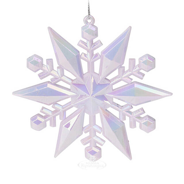 Елочная игрушка Снежинка - Maclaren Lilac 12 см, подвеска Koopman