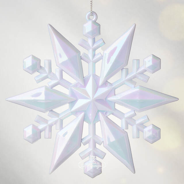 Елочная игрушка Снежинка - Maclaren Lilac 12 см, подвеска Koopman