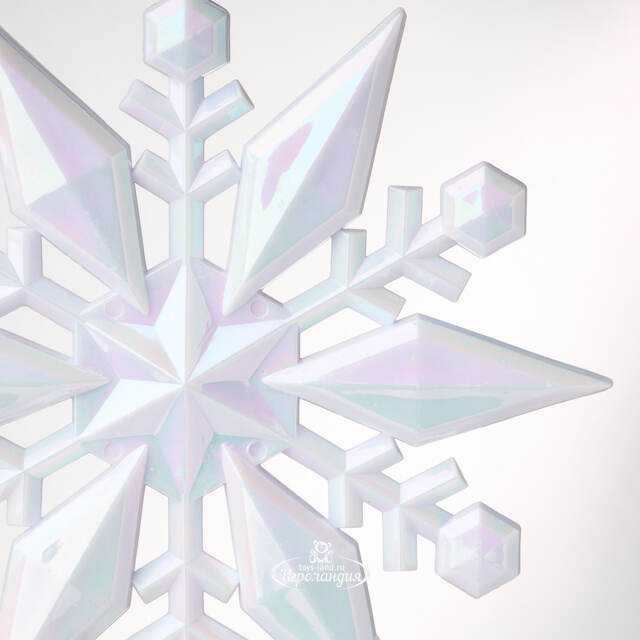 Елочная игрушка Снежинка - Maclaren Lilac 12 см, подвеска Koopman