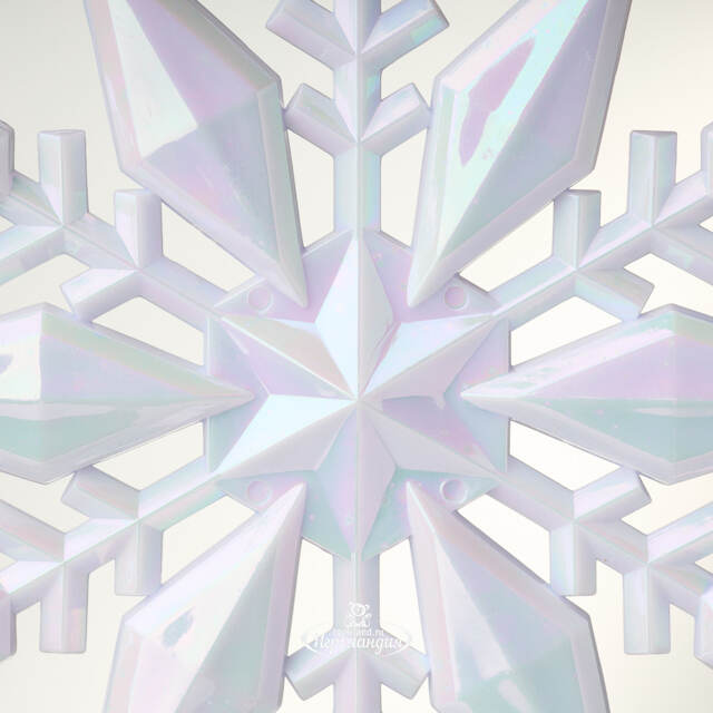 Елочная игрушка Снежинка - Maclaren Lilac 12 см, подвеска Koopman