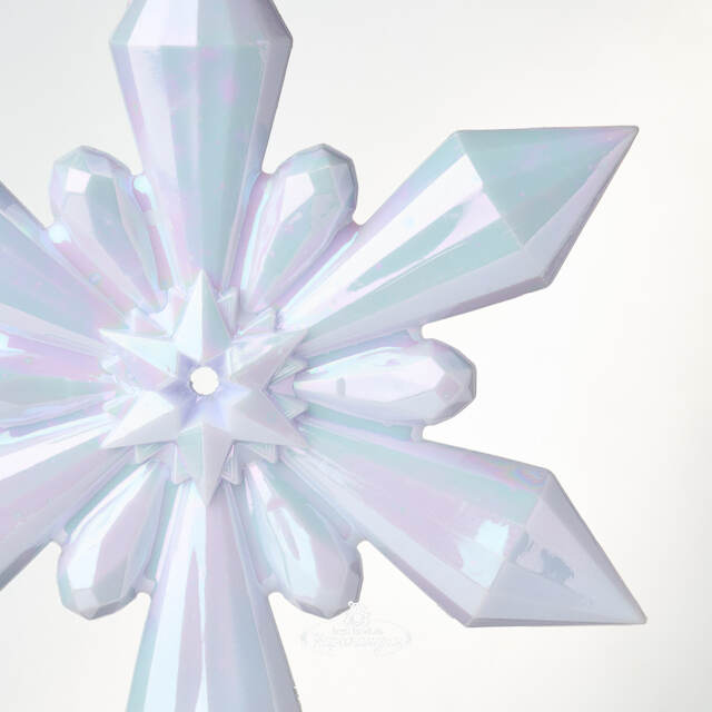 Елочная игрушка Снежинка - Savolle Lilac 12 см, подвеска Koopman