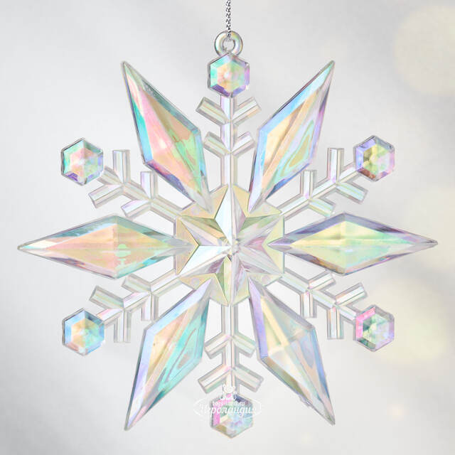 Елочная игрушка Снежинка - Maclaren Bow 12 см, подвеска Koopman