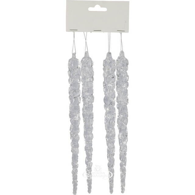 Набор елочных игрушек Сосульки Манреса - Ройс 30 см, 4 шт Koopman