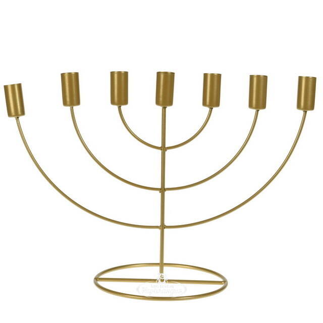 Подсвечник канделябр на 7 свечей Адажио 35 см, золотой Koopman